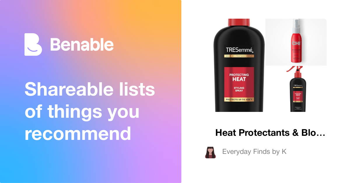 🔥 Heat Protectants & Blowout Must-Haves Hair Essentials That Help ...