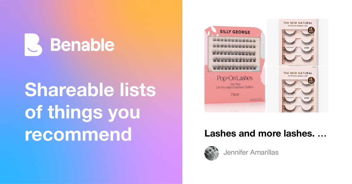 Lashes and more lashes. To glue-less lashes and the best glue to use ...