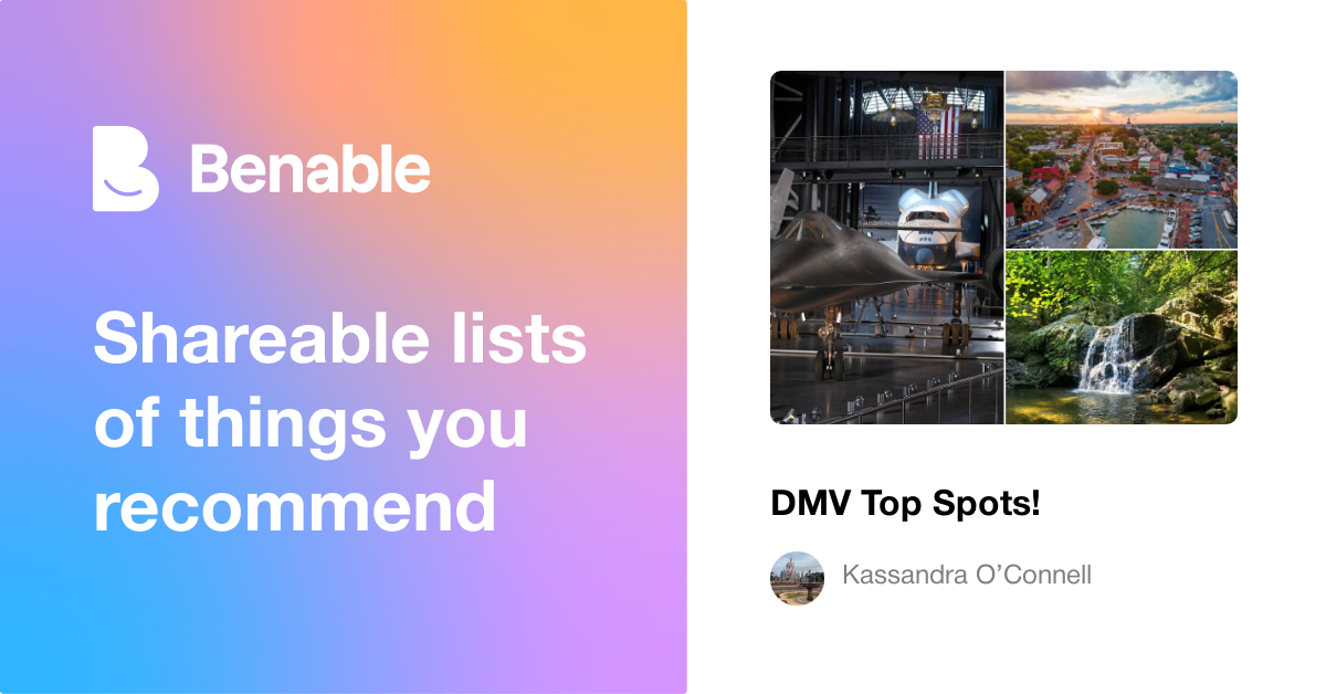 DMV Top Spots!
