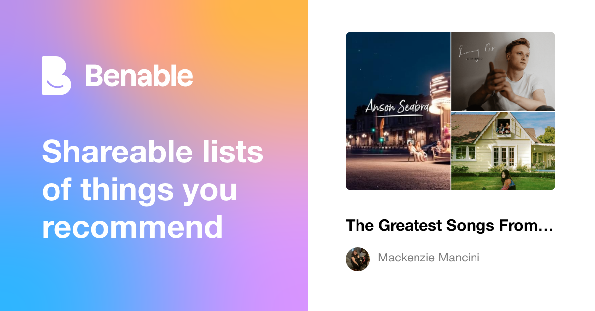 The Greatest Songs From Lesser Known Artists