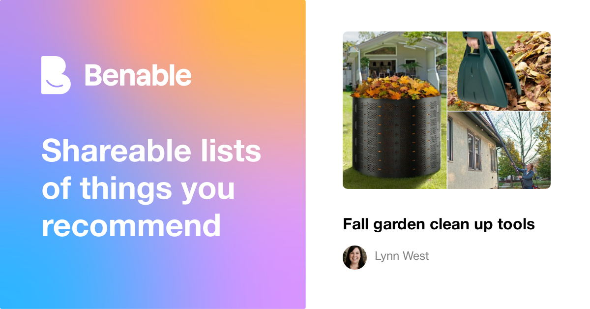 Fall garden clean up tools
