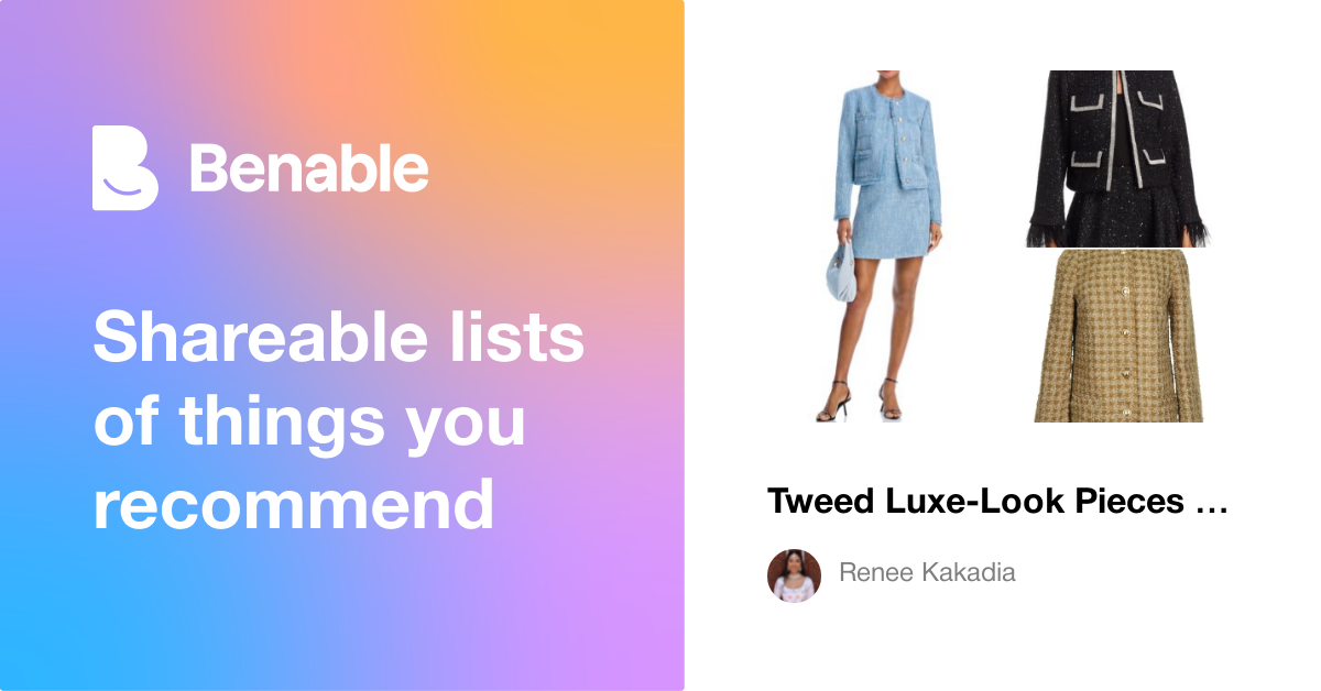 Tweed Luxe-Look Pieces Without the Price Tag