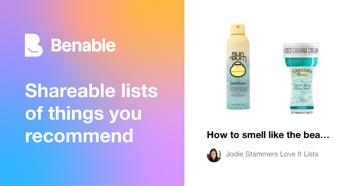 How to smell like the beach!🏖️