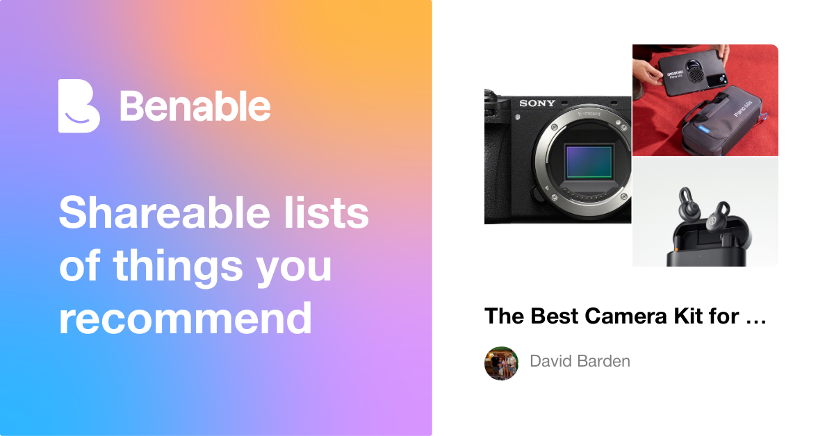 The Best Camera Kit for a New Videographer