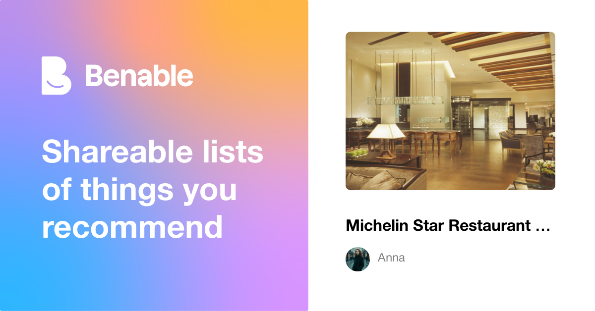 Michelin Star Restaurant and Fine Dining Experiences