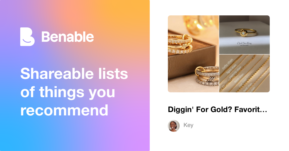 Diggin' For Gold? Favorite Gold Jewelry Pieces