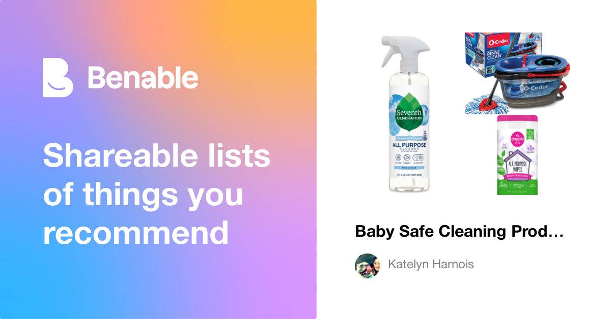 Baby Safe Cleaning Products