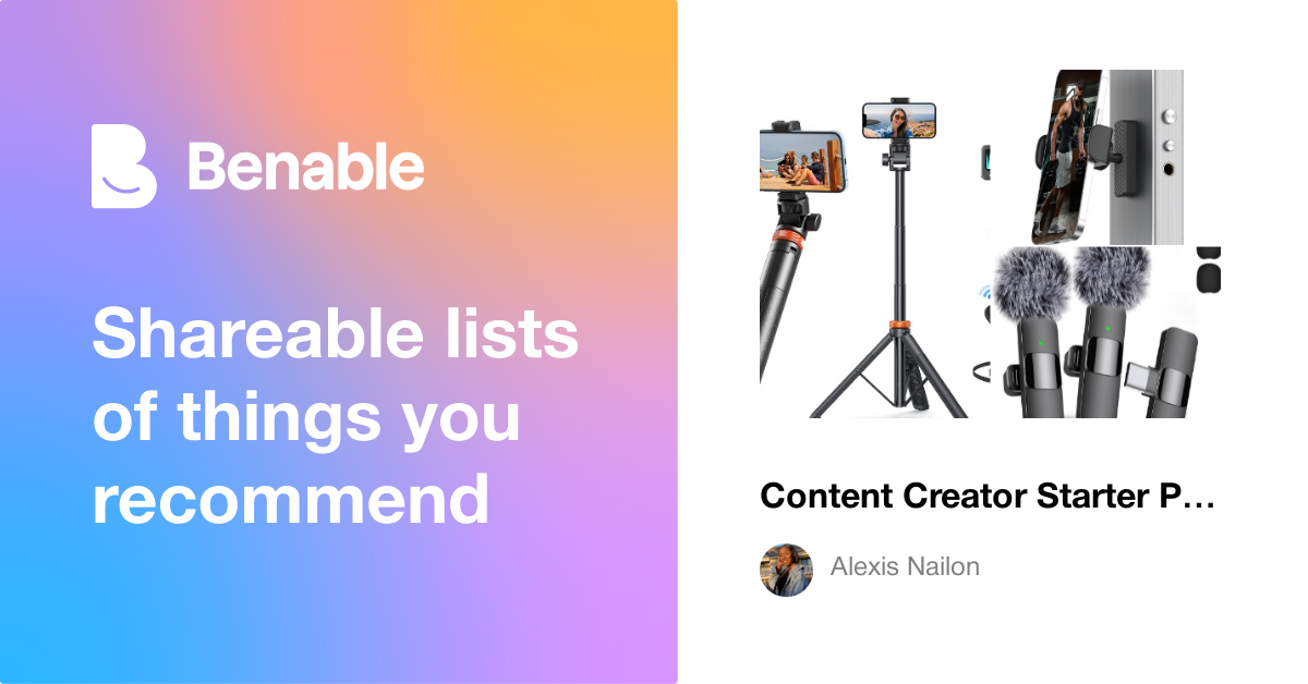 Content Creator Starter Pack 📸 Must-Have Tools for Beginners