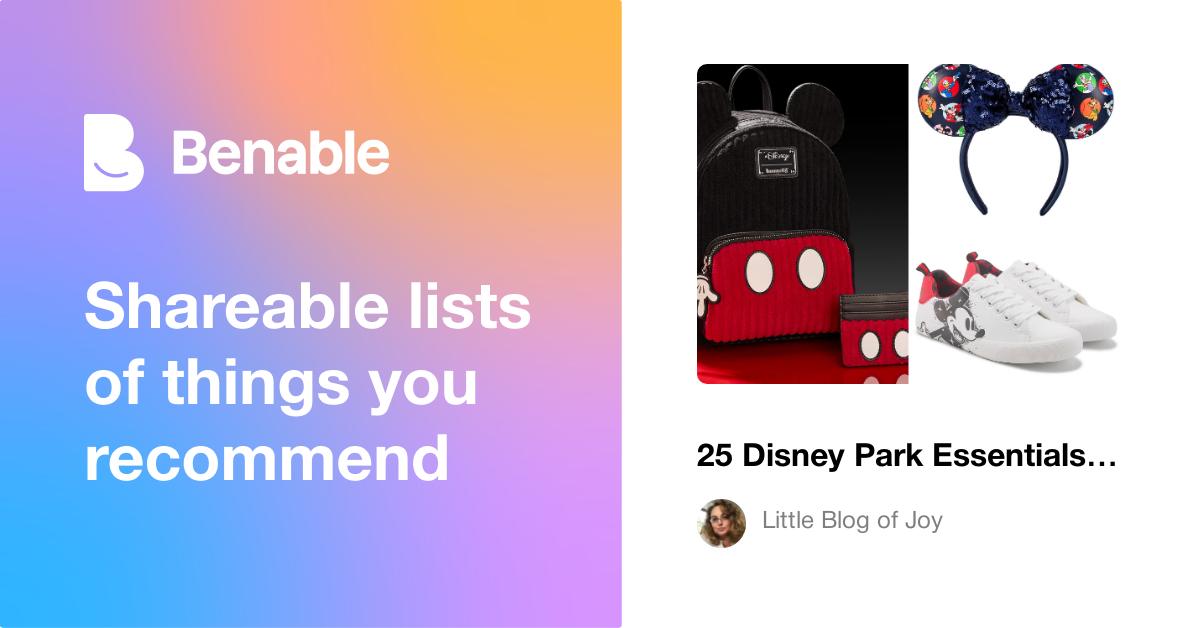 25 Disney Park Essentials I Recommend