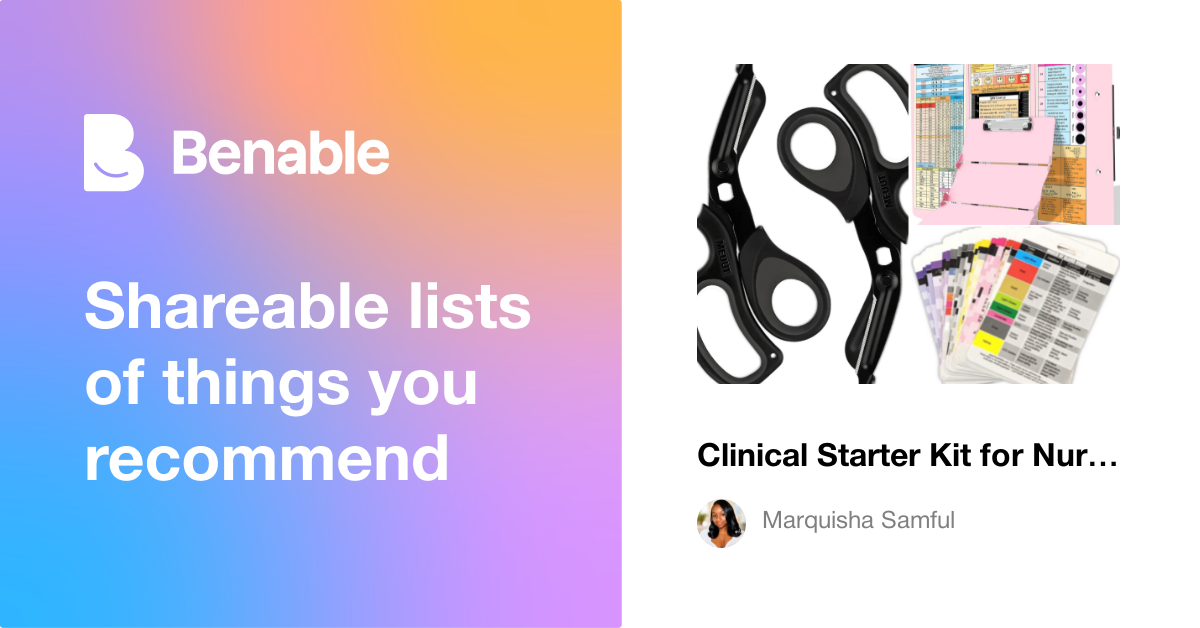 Clinical Starter Kit for Nursing Students