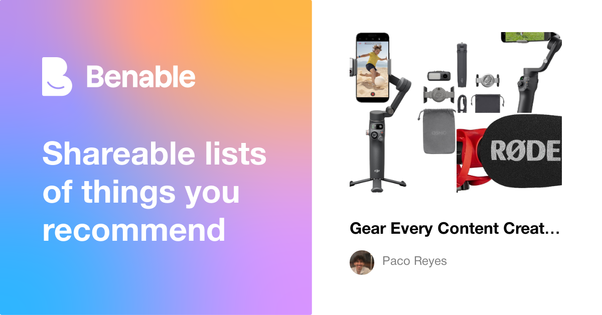 Gear Every Content Creator Needs