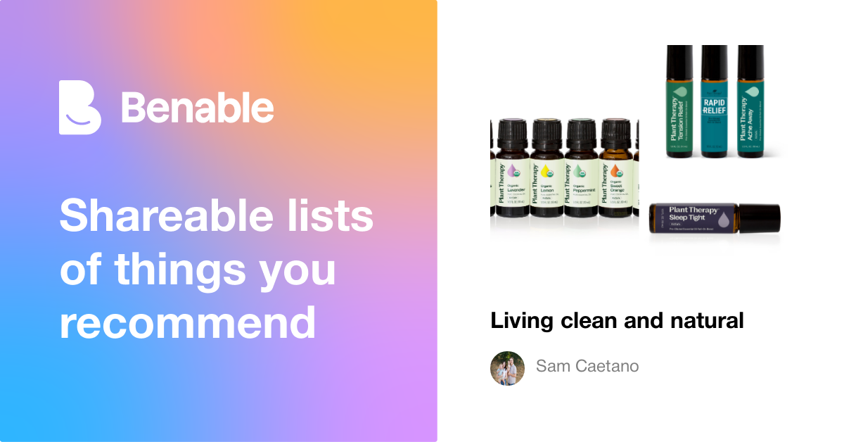Living clean and natural
