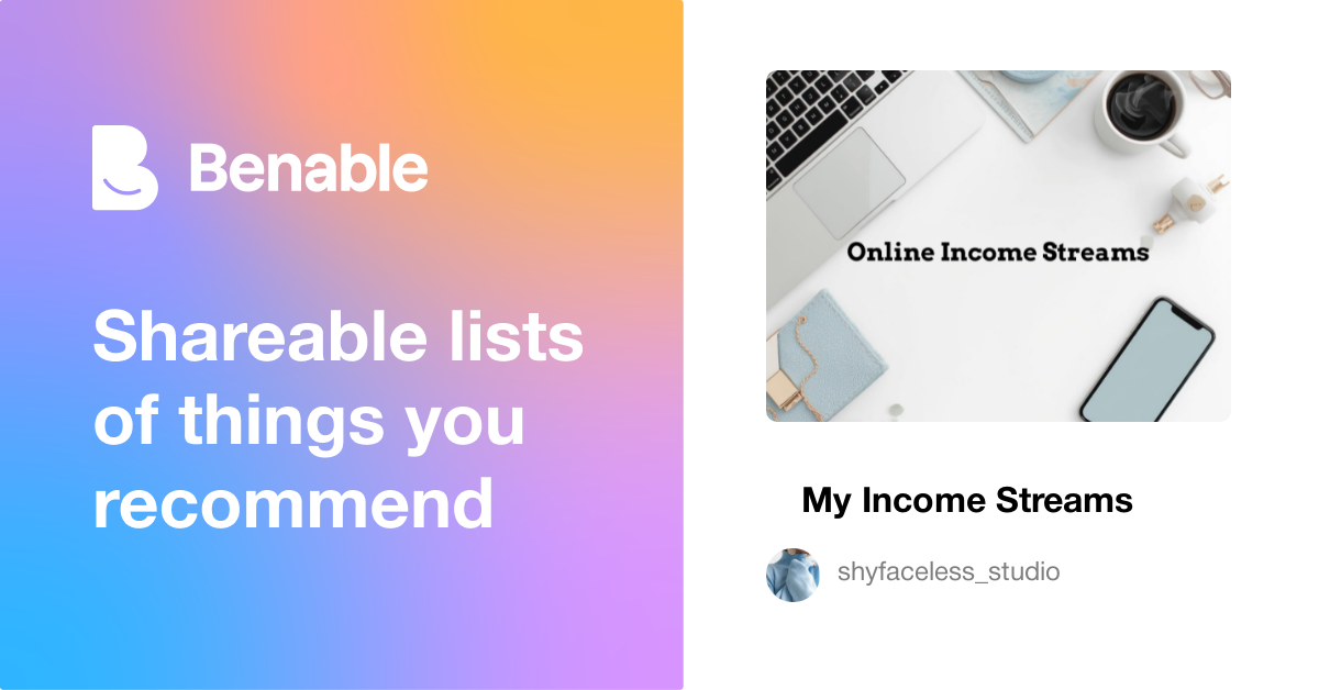 My Income Streams