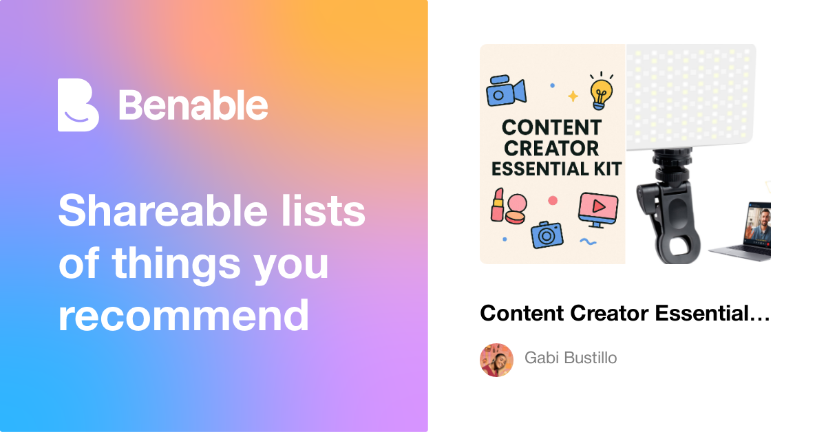 Content Creator Essential Kit