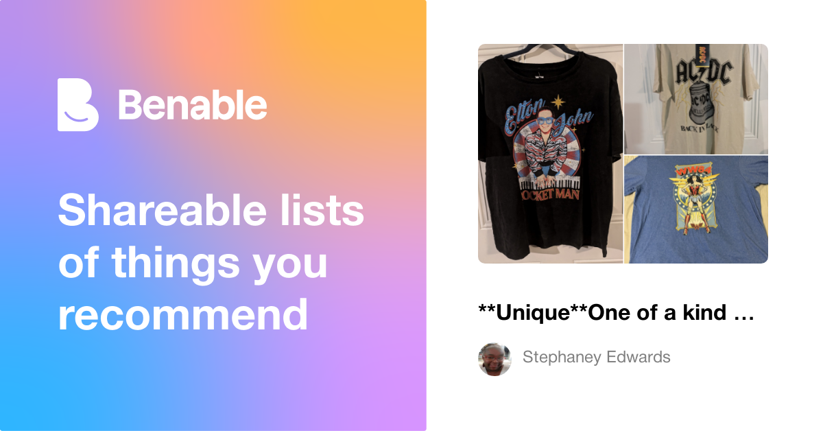 **Unique**One of a kind finds