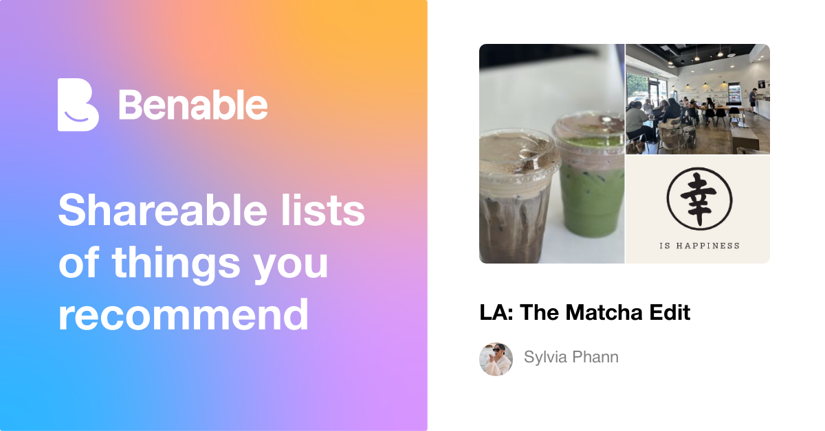 LA: The Matcha Edit
