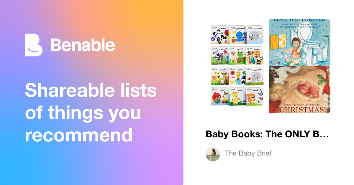 Baby Books: The ONLY Books You Actually Need