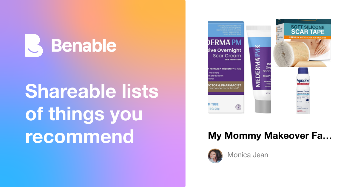 My Mommy Makeover Favorites: Healing & Comfort Picks