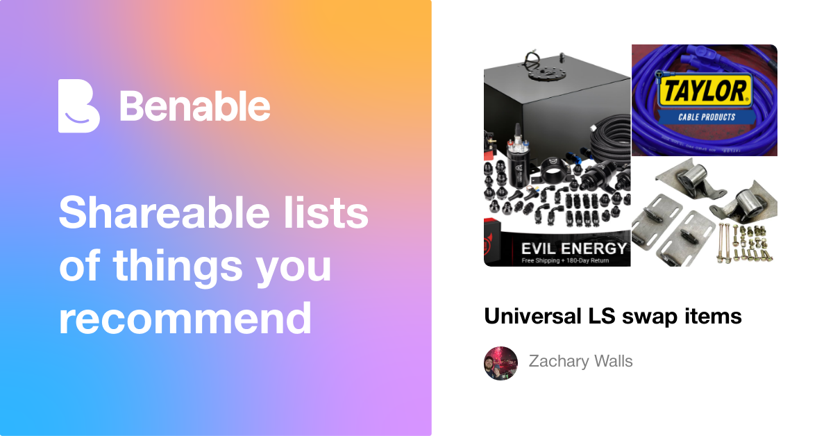 Universal LS swap items