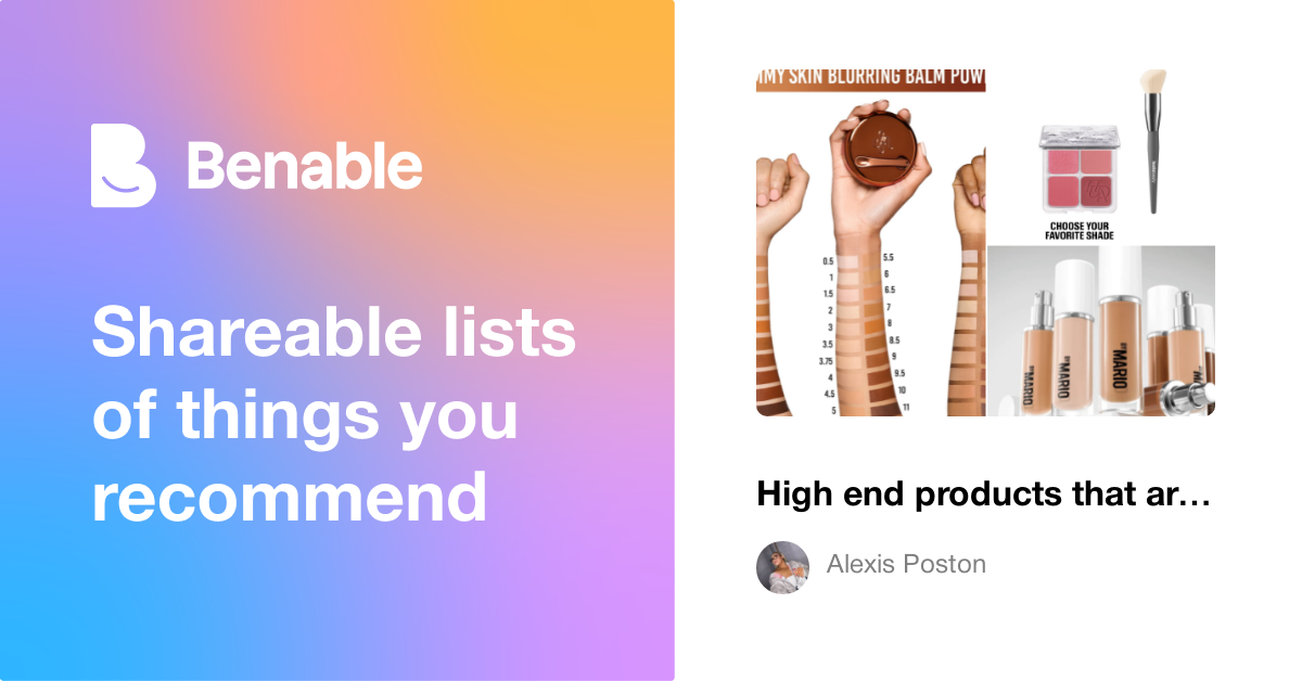 High end products that are 100% worth your money!
