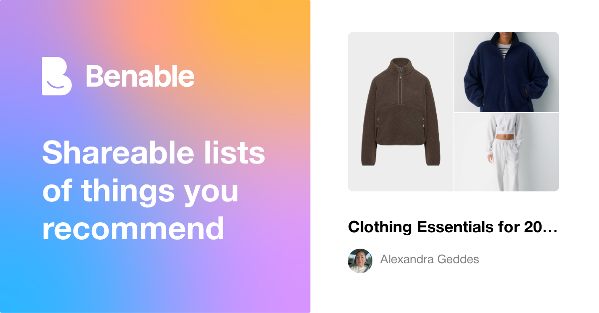 Clothing Essentials for 2026 - Comfortable & Chic