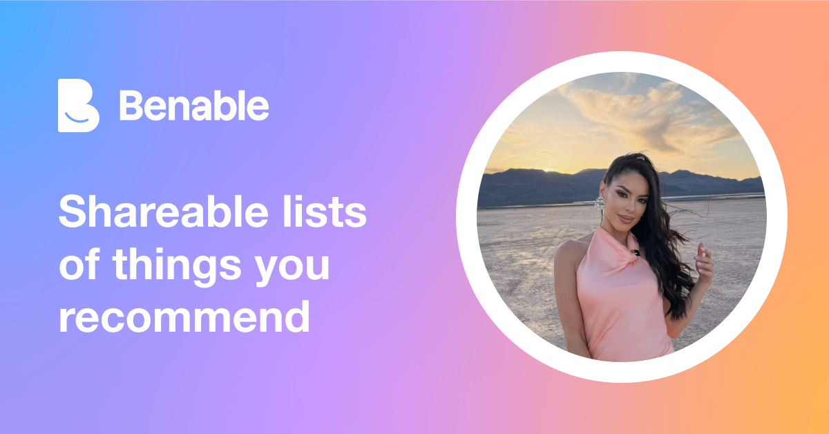 Everything @Anya_R (Anja Ristic) recommends - Benable