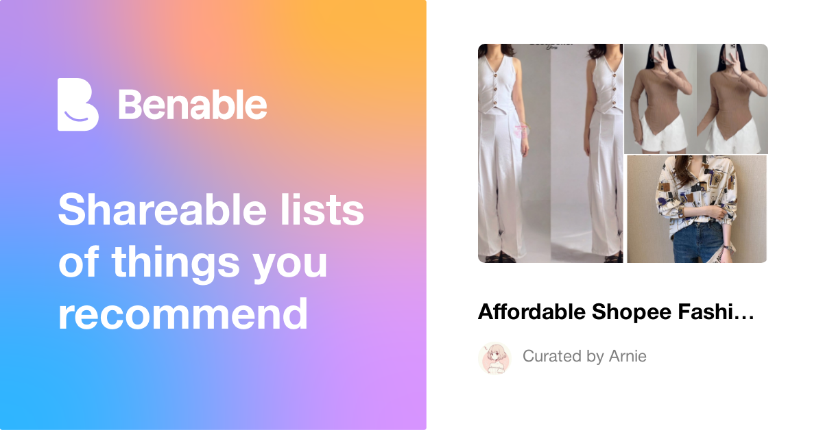 Affordable Shopee Fashion Picks