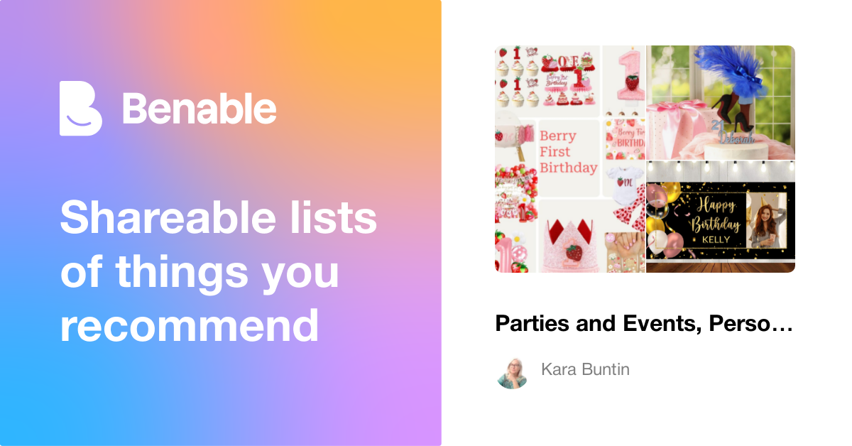 Parties and Events, Personal Celebrations