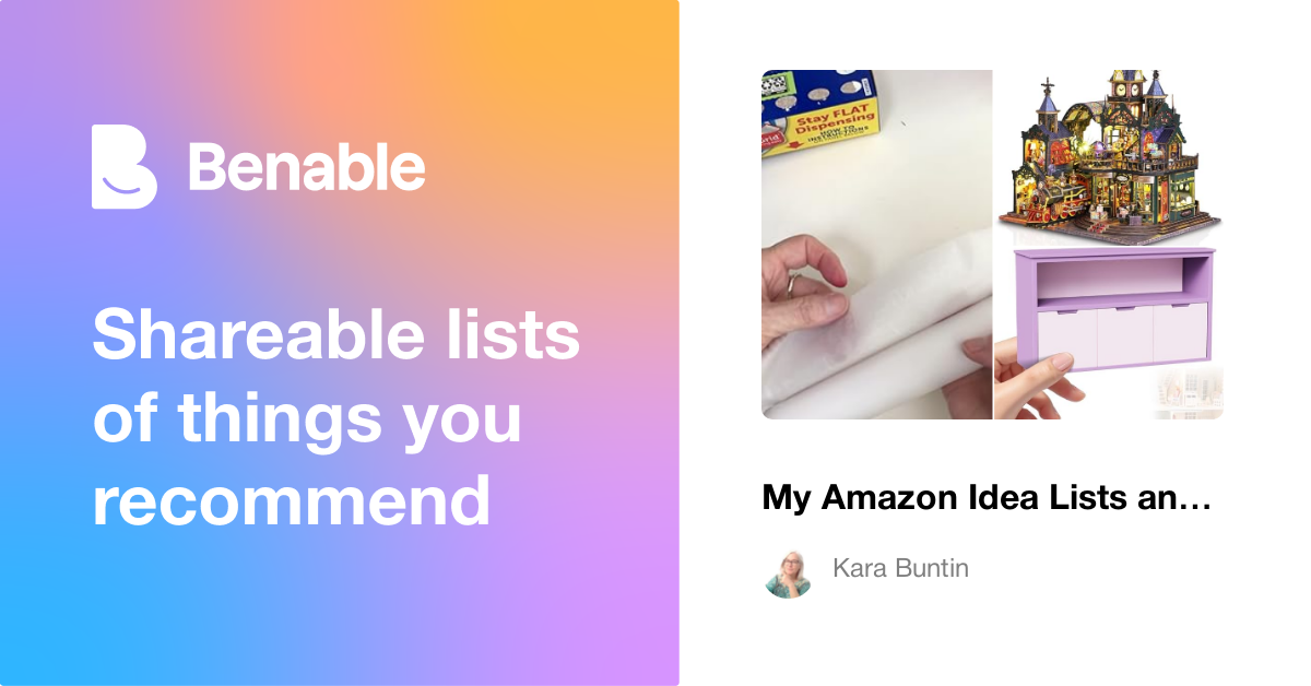 My Amazon Idea Lists and Collages