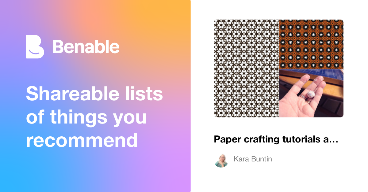 Paper crafting tutorials and supplies