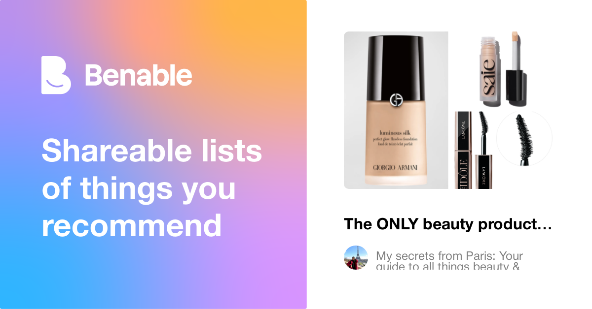 The ONLY beauty products you need (tried and tested)