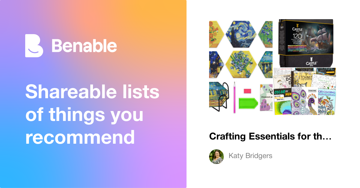 Crafting Essentials for the Chronically Ill!