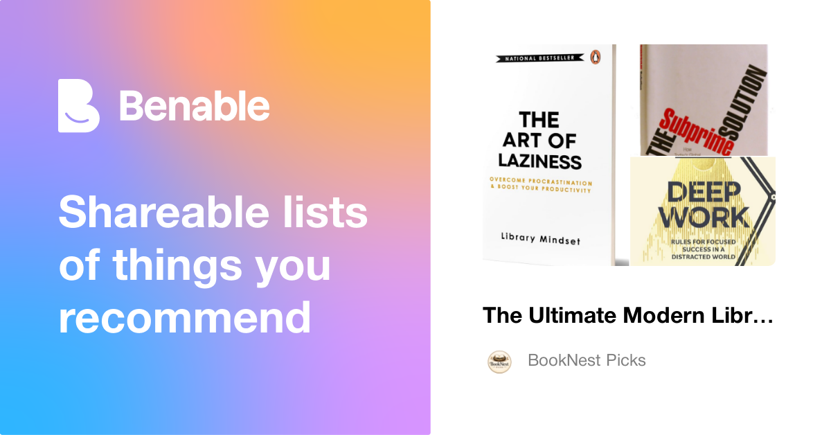 The Ultimate Modern Library: 25 Books to Master Your Life