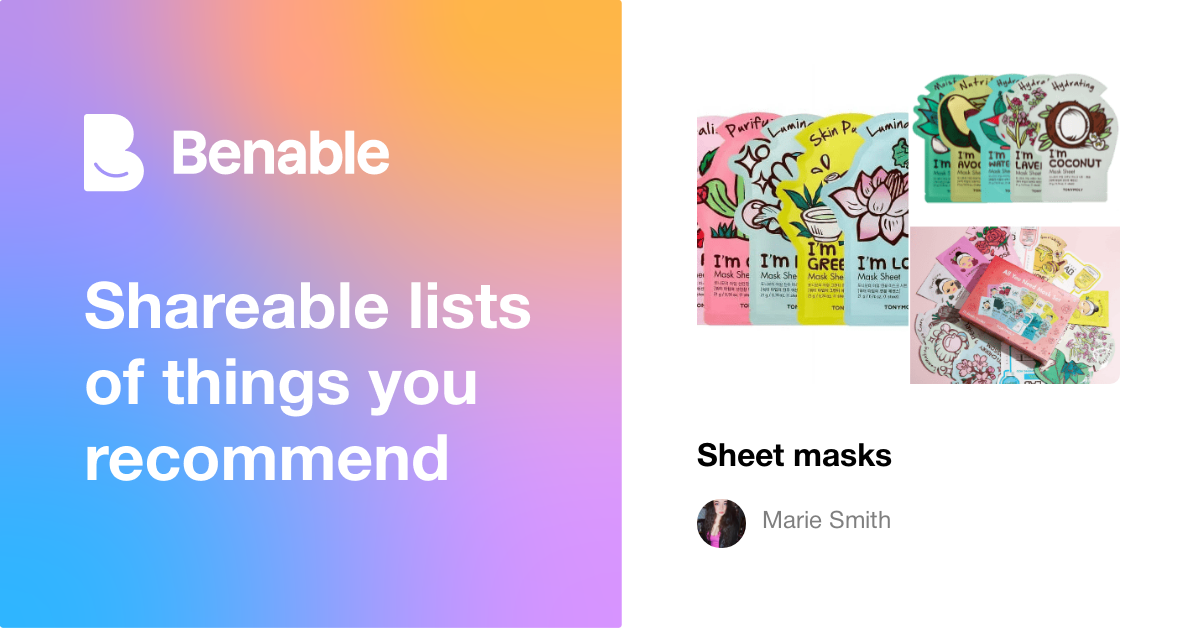 Sheet masks