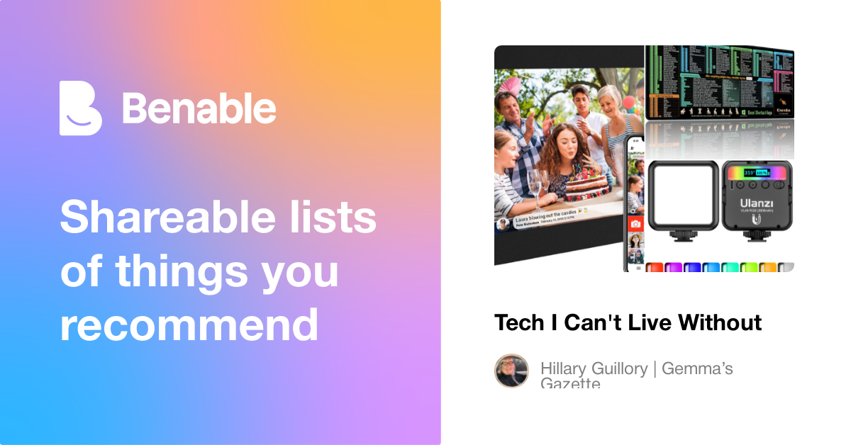 Tech I Can't Live Without
