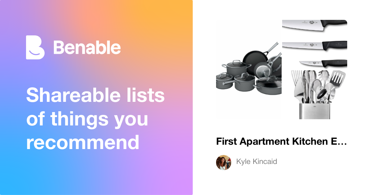 First Apartment Kitchen Essentials