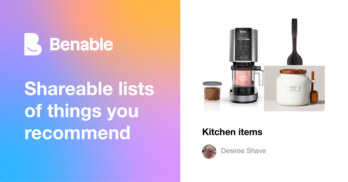 Kitchen items