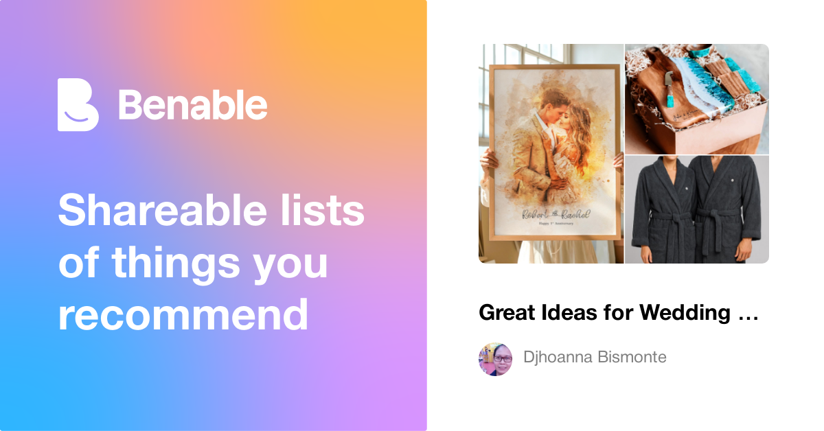 Great Ideas for Wedding Gifts