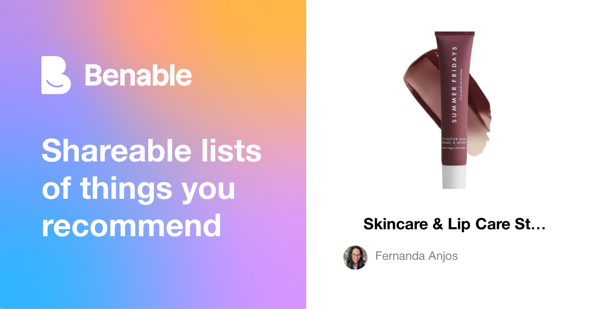 🧴 Skincare & Lip Care Staples