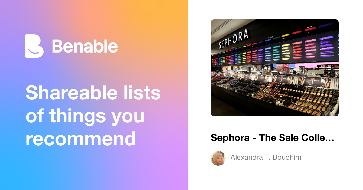 Sephora - The Sale Collection.