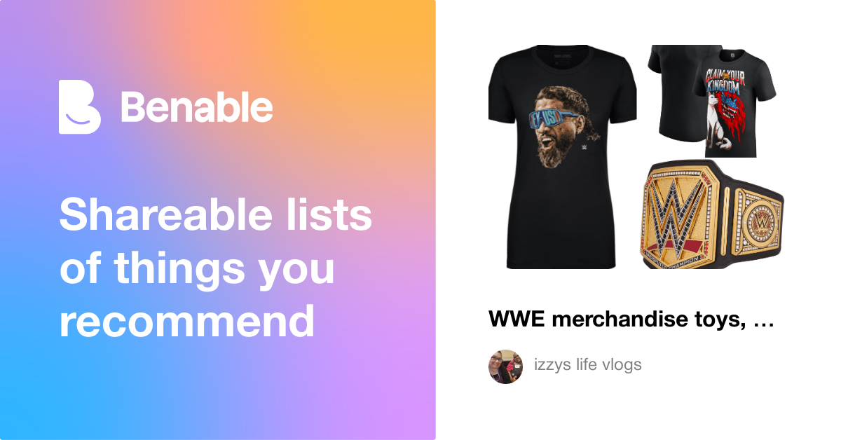WWE merchandise toys, gifts, and apparel.