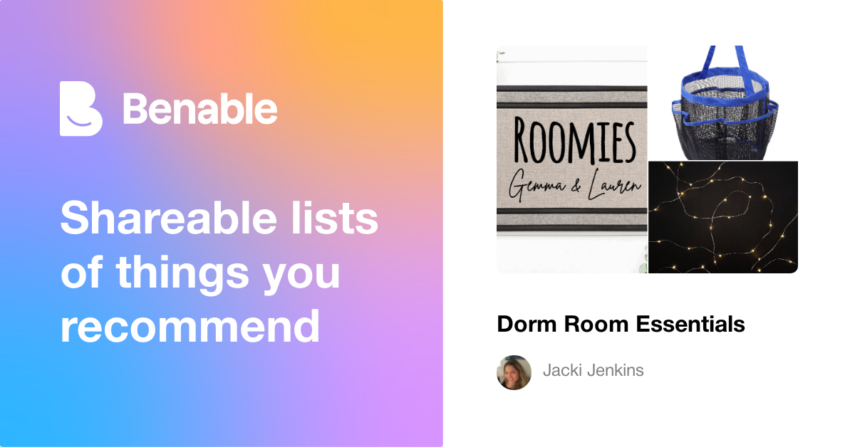 Dorm Room Essentials