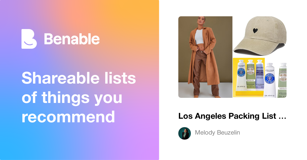 Los Angeles Packing List (by a Local)