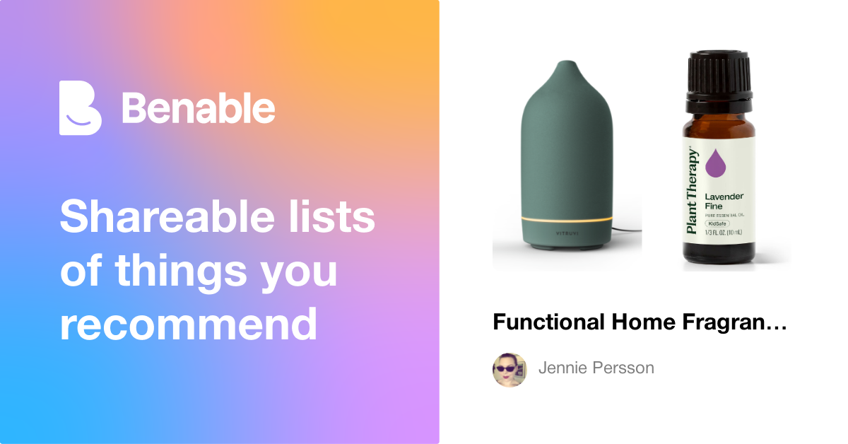 Functional Home Fragrance - Essential Oil Diffuser Blend Recipes