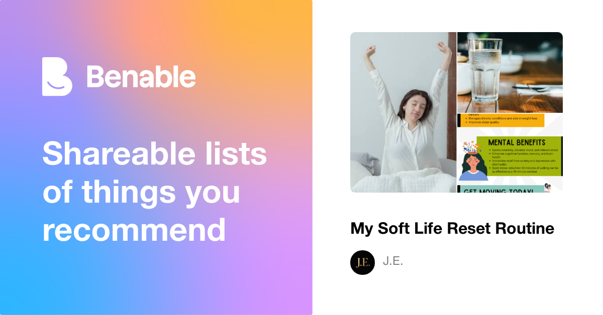 My Soft Life Reset Routine