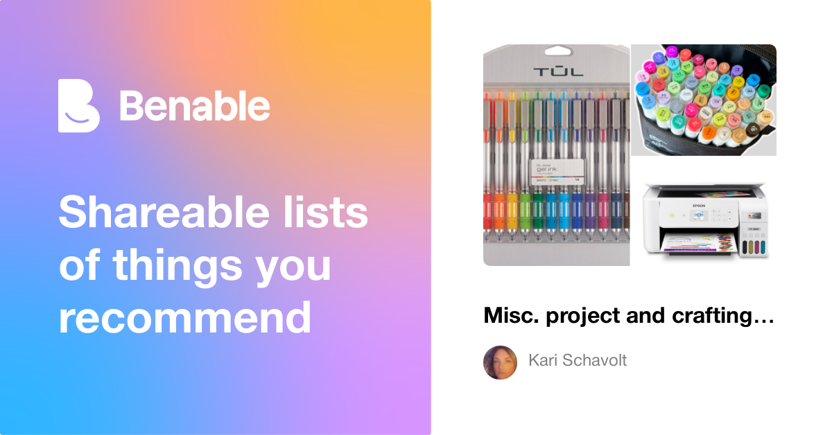 Misc. project and crafting items