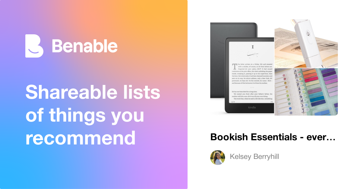 Bookish Essentials - everything a reader needs