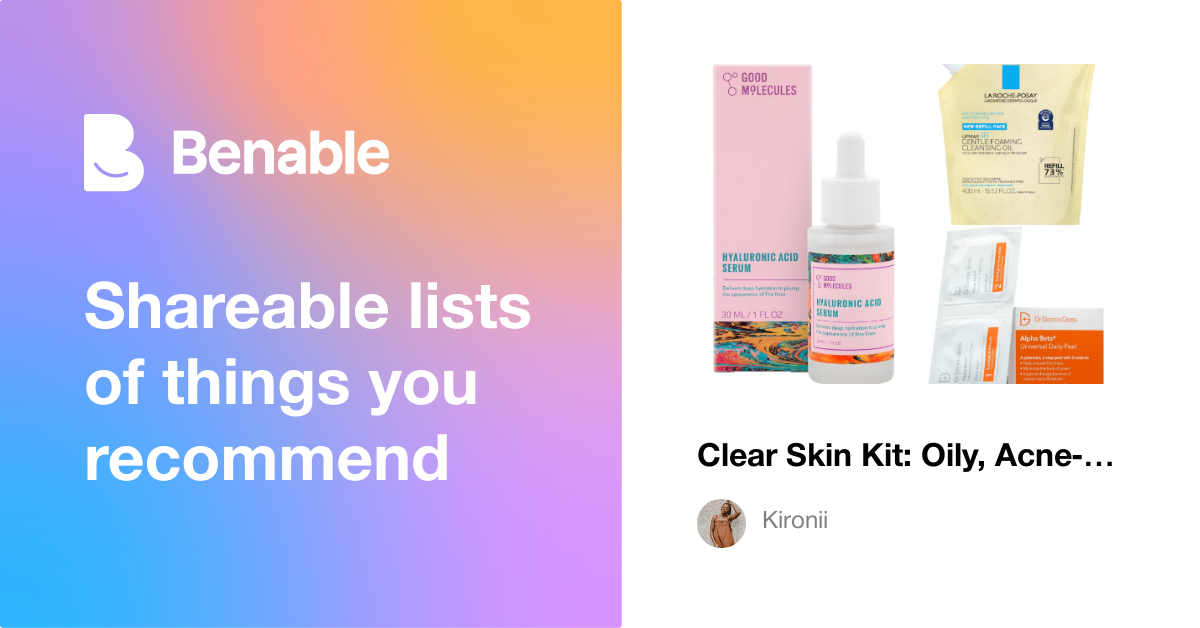 Clear Skin Kit: Oily, Acne‑Prone Must‑Haves