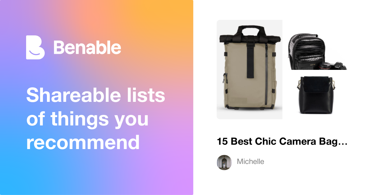 15 Best Chic Camera Bags For Women