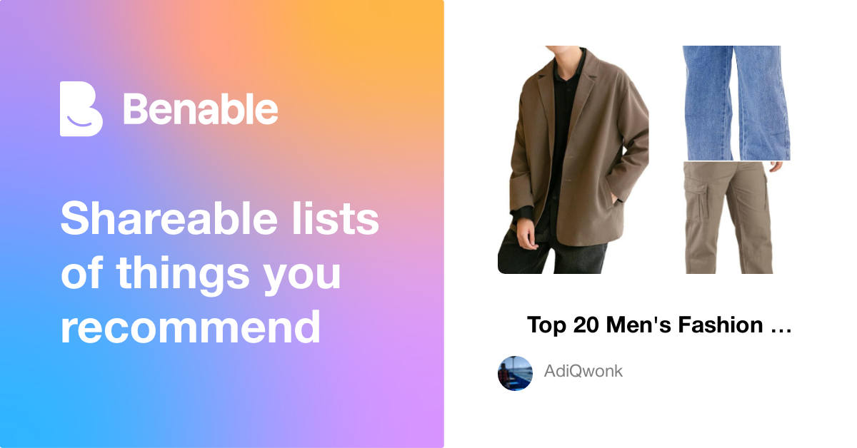 🔥 Top 20 Men's Fashion 2025 (Latest Trend Version)